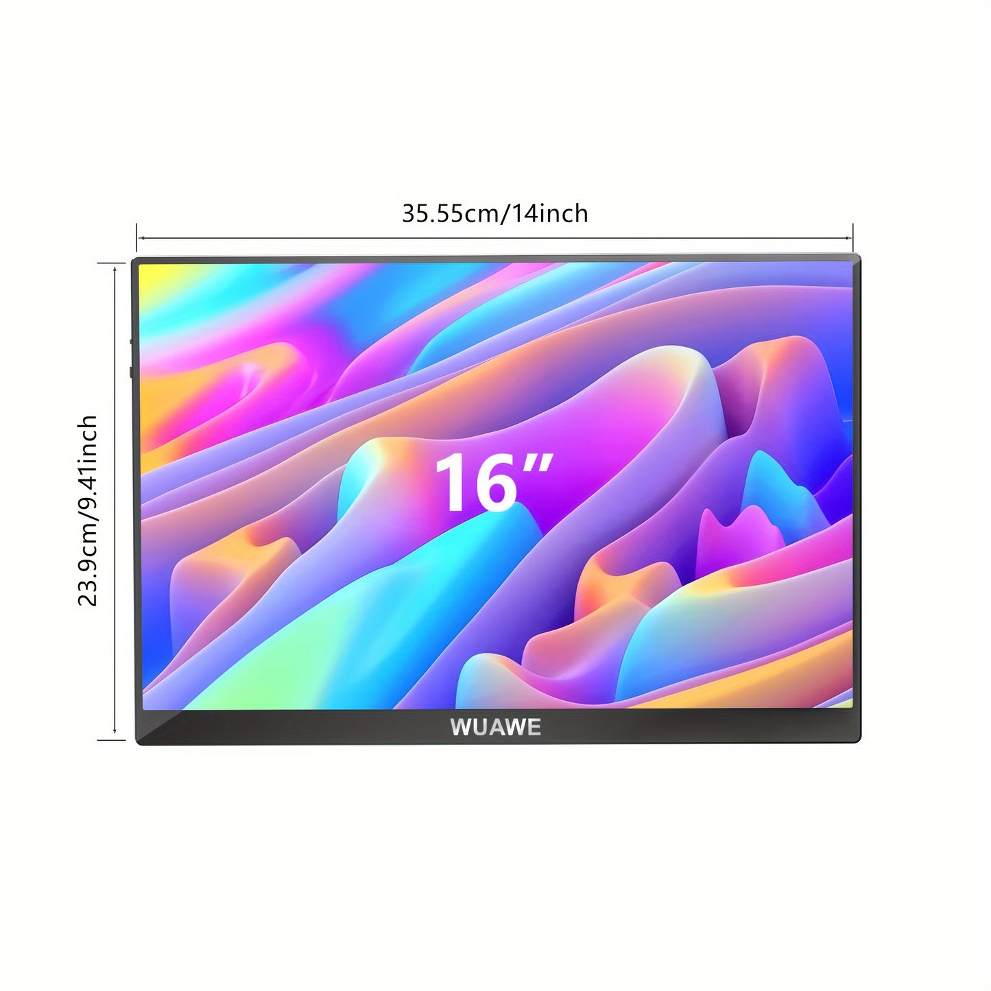 15.6-Inch Portable HDR Monitor – Full HD, USB-C, Matte Screen, Travel-Friendly